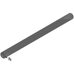 Gutmann Stabdübel SD 8x120 V2A für Glasauflage inkl. Prüfzeugnis (E003905) EAN 4021036501954