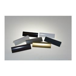 Glasfalzgriff Alu Typ 8 RAL 9016 weiß (einzelverpackt) sichtbare Verschraubung, mit 2 Schrauben