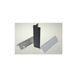 Glasfalzgriff Alu Typ 8 RAL 9016 weiß (einzelverpackt) sichtbare Verschraubung, mit 2 Schrauben