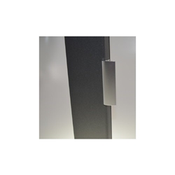 Glasfalzgriff Alu Typ 8 RAL 7016 anthrazitgrau (einzelverpackt) sichtbare Verschraubung, mit 2 Schrauben