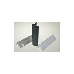 Glasfalzgriff Alu Typ 8 RAL 7016 anthrazitgrau (einzelverpackt) sichtbare Verschraubung, mit 2 Schrauben