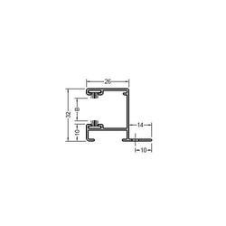 Gutmann Rollladenführungsprofil P 6133, blank (1 VE = 6 Meter) EAN 4021036377863
