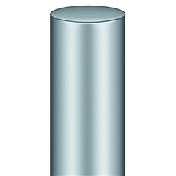 Simonswerk Tür-Profilrolle, KO 50, 60mm, 2-tlg. mit Stahlstift, edelstahl matt, 60x6x2, DIN Links-Rechts Nr. 5 180812 0 04007