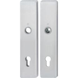 Hoppe Schutz-Langschild-Paar, 2221/2210 ES1, F31-1 edelstahloptik matt, PZ 10/92, TS 67-77mm Nr. 12040654
