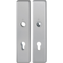 Hoppe Schutz-Langschild-Paar, 2221/2210 ES1, F9 stahlfarbig, PZ 8/72, TS 37-47mm Nr. 11986050