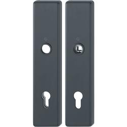 Hoppe Schutz-Langschild-Paar, 2221/2210 ES1, F9714M schwarz matt, PZ 10/92, TS 67-77mm Nr. 11986135