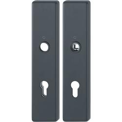 Hoppe Schutz-Langschild-Paar, 2221/2210 ES1, F9714M schwarz matt, PZ 8/72, TS 37-47mm Nr. 11986074