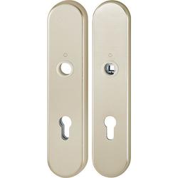Hoppe Schutz-Langschild-Paar, 3331/3310 ES1, F2 neusilberfarben, PZ 8/72, TS 37-47mm Nr. 12131180