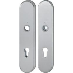 Hoppe Schutz-Langschild-Paar, 3331/3310 ES1, F9 stahlfarbig, PZ 8/72, TS 37-47mm Nr. 11985112