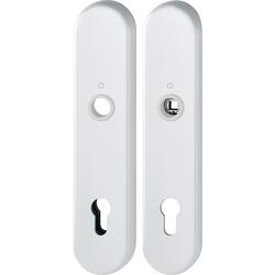Hoppe Schutz-Langschild-Paar, 3331/3310 ES1, F9016 verkehrsweiß, PZ 10/92, TS 67-77mm Nr. 11985173