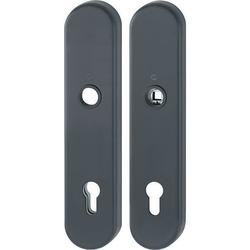 Hoppe Schutz-Langschild-Paar, 3331/3310 ES1, F9714M schwarz matt, PZ 10/92, TS 67-77mm Nr. 11985185