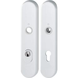 Hoppe Schutz-Langschild-Paar, 3332ZA/3310 ES1, F9016 verkehrsweiß, PZ 8/72, TS 37-47mm Nr. 11985355