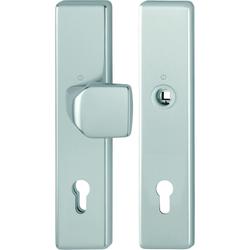 Hoppe Schutz-Wechselgarnitur (Knopf/ohne Griff), 61G/2221/2210 ES1, F9 stahlfarbig, PZ 10/92, TS 67-77mm Nr. 11982895