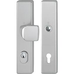 Hoppe Schutz-Wechselgarnitur (Knopf/ohne Griff), 61G/2222ZA/2210 ES1, F9 stahlfarbig, PZ 10/92, TS 67-77mm Nr. 11984636