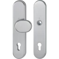 Hoppe Schutz-Wechselgarnitur (Knopf/ohne Griff), 86G/3331/3310 ES1, F9 stahlfarbig, PZ 10/92, TS 67-77mm Nr. 11982245