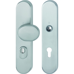 Hoppe Schutz-Wechselgarnitur (Knopf/ohne Griff), E86G/3332ZA/3310 ES1, F69 edelstahl matt, PZ 8/72, TS 37-47mm Nr. 11979999