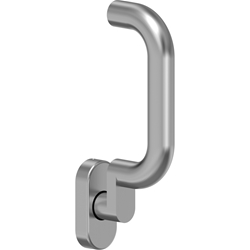 ECO FS-OVR III D115 9mm Edelstahl Türdrücker für Standflügel mit Grund- und Abdeckrosette, ohne Nocken, Feder 4-fach Rastung Nr. 5030052428