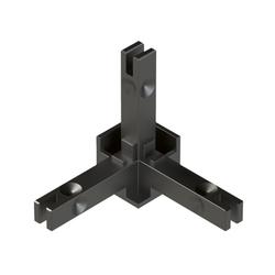 Hettich Verbinder CADRO 9298839 3-fach, für LED Profil Zinkdruckguss schwarz matt