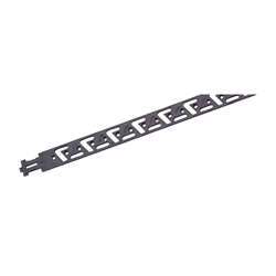 Hettich Stahlschubkasten-Verriegelungsstange, einseitig, rechts, Stop Control 9278255, Kunststoff, schwarz, Höheneinheiten HE 10,5