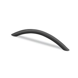 Hettich Segmentbogengriff, Ø 10x224mm, H 32mm, Stahl, NICIA 9306949 schwarz matt, L 258mm
