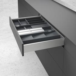 Hettich Schubkasten-Gewürzhalter, Buche anthrazit lackiert, OrgaTray 270, 9283425, Nennlänge 450mm, L 423mm , B 137mm , H 43mm