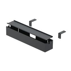 Hettich Box L 9309836, B 605mm x H 105mm x T 122mm schwarz, seitlich an Tischplatte montiert