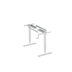 Hettich Tischgestell, 600x1600mm, Hub 480mm, Steelforce Pro 310 HC Slim 9309796, weiß, Höheneinstellung 700-1180mm