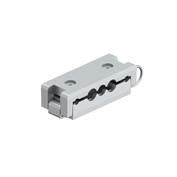 Hettich Kabel-Zugentlastung 9309818, Kunststoff silber, zum Anschrauben