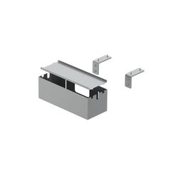 Hettich Box S 9309832, B 308mm x H 105mm x T 122mm silber, seitlich an Tischplatte montiert