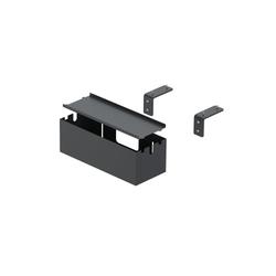 Hettich Box S 9309833, B 308mm x H 105mm x T 122mm schwarz, seitlich an Tischplatte montiert
