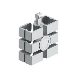 Hettich Magnethalter Slim 9309815, für Kabelführung, silber