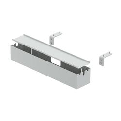 Hettich Box L 9309837, B 605mm x H 105mm x T 122mm weiß, seitlich an Tischplatte montiert
