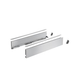 Hettich AvanTech YOU Zarge silber, Höhe 101mm, Nennlänge 650mm, links und rechts (ohne Frontbefestigung) 9353343