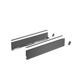 Hettich AvanTech YOU Zarge anthrazit, Höhe 101mm, Nennlänge 400mm, links und rechts (ohne Frontbefestigung) 9353424