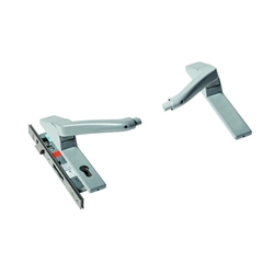 Dorma Druckstange PHA 2500 TRS GF, PZ/92, D45, 24 kantig, silberfarbig, PAF-D, DIN Links, Seitenverriegelung Nr. 3501425512501