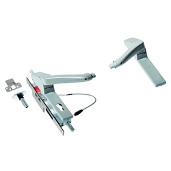 Dorma PT-Druckstange, ohne Lochung, VK9, DIN Links PHA 2522 TRS, D55, edelstahl matt verdeckt verschraubt, für Paniktür Nr. 3501425550104