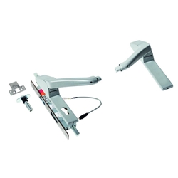 Dorma PT-Druckstange, ohne Lochung, VK9, DIN Rechts PHA 2521 TRS, D50, silberfarbig eloxiert verdeckt verschraubt, für Feuerschutz Nr. 3501425552501