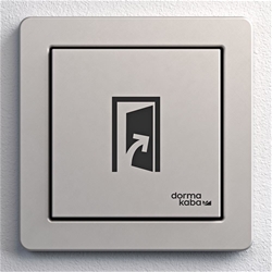 Dorma Edelstahltaster Tastwippe Symbol TÜR AUF für System E2 Nr. 16717602170