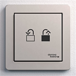 Dorma Tastwippe VER-/ENTRIEGELT Edelstahl für System E2 Nr. 16718102170