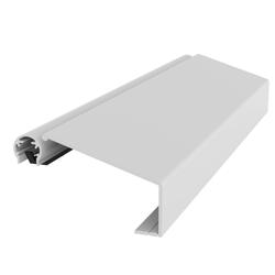 Athmer Tür-Schutzprofil, 1972mm, BSG 2 verdeckt verschraubt, silberfarbig, Bandseite Nr. 5-405-1972