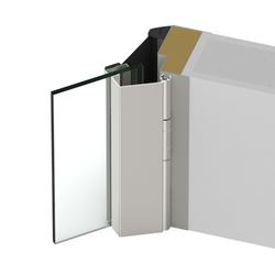 Athmer Tür-Schutzprofil, 1972mm, BSG 2 verdeckt verschraubt, verkehrsweiß RAL 9016, Bandseite Nr. 5-409-1972