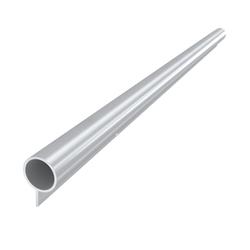 Athmer Tür-Schutzprofil-Set, BO-20 sichtbar verschraubt Ø 20mm, H 30mm, S 1,5mm, Tür stumpf, silberfarbig, Bandseite (mit Zubehör 800-3) Nr. 59-445-Set