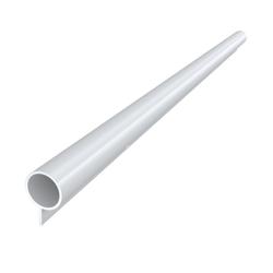 Athmer Tür-Schutzprofil-Set, BO-20 sichtbar verschraubt Ø 20mm, H 30mm, S 1,5mm, Tür stumpf, verkehrsweiß RAL 9016, Bandseite (mit Zubehör 800-3) Nr. 59-447-Set