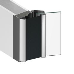 Athmer Fingerschutzrollo, 1950mm, UniSafe, NR 32 Glas verdeckt verschraubt Tür stumpf, verkehrsweiß RAL 9016, Bandgegenseite Nr. 5-919-1950-2109