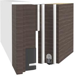 Athmer Türabsenkdichtung, 1200mm, ALU, Rainstop L-24/20 WS, eloxiert zum Einnuten, B 24mm, H 20mm, Hub 16mm (mit Zubehör 5475) Nr. 1-955-1200