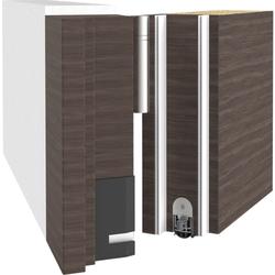 Athmer Türabsenkdichtung, 900mm, ALU, Rainstop L-24/20 WS, eloxiert zum Einnuten, B 24mm, H 20mm, Hub 16mm (mit Zubehör 5475) Nr. 1-955-0900