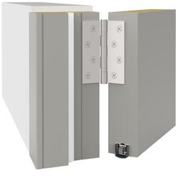 Athmer Türabsenkdichtung, 900mm, ALU, Stadi L-24/20 OS TPE, eloxiert zum Einnuten, B 34mm, H 20mm, Hub 16mm (mit Zubehör 5503) Nr. 1-970-0900