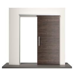 Athmer OT-Schiebetürdichtung, ALU F1 eloxiert M-12 SET FB 1001-1250mm, FH 2500mm zum Anschrauben, B 14mm, H 49mm (mit Zubehör 5144) Nr. 1-1015-1250