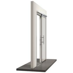 Athmer OT-Schiebetürdichtung, ALU F1 eloxiert M-12 SET FB 600-1000mm, FH 2500mm zum Anschrauben, B 14mm, H 49mm (mit Zubehör 5144) Nr. 1-1015-1000