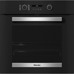 Miele H 2465 BP Active Pyrolyse Backofen autark in Schwarz/Edelstahl, Vollauszug, viel Platz und Flexibilität, 76 l Garraumvolumen auf 5 Ebenen, besonders leichte Reinigung, PerfectClean-Ausstattung, Klartextdisplay mit Bedienknebeln, EasyControl Plusper WLAN vernetzbares Gerät, Miele@home